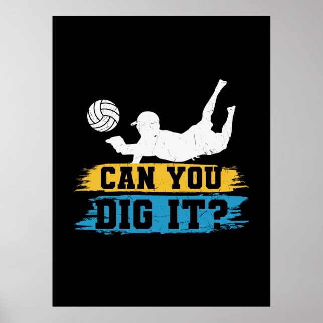Volleyball-Spieler | Kannst du es machen? Poster (Vorne)