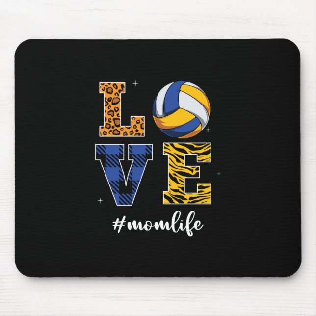 Volleyball-Spieler | Liebe Volleyball Mousepad (Vorne)