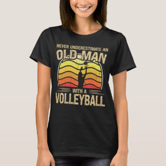 Volleyball-Spieler Männer Frauen unterschätzen nie T-Shirt