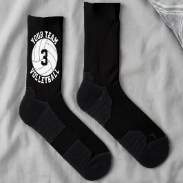 Volleyball-Spieler - Name des Teams und Anzahl der Socken