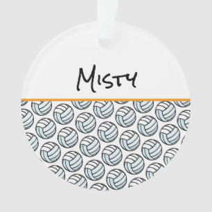 Volleyball-Spieler NAME Sport-Net-Team Keepake Ornament