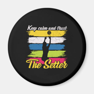 Volleyball-Spieler   Ruhe und Vertrauen Behalten Magnet