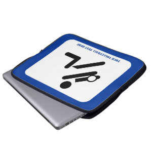 Volleyball-Spieler schwarz, weiß, blau Ikone benut Laptopschutzhülle