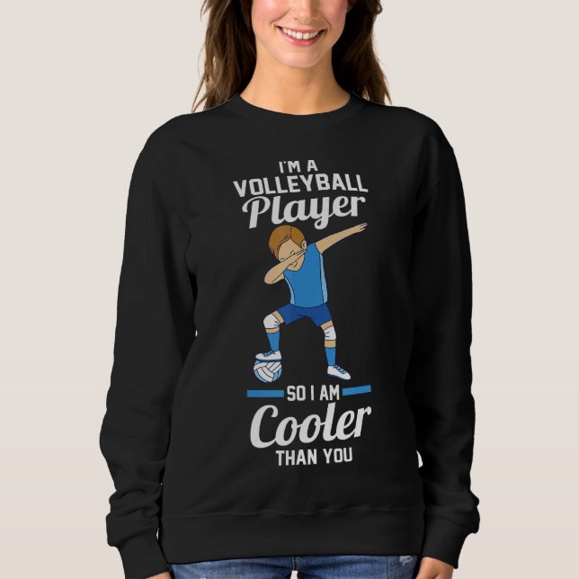 Volleyball-Spieler Sweatshirt (Vorderseite)
