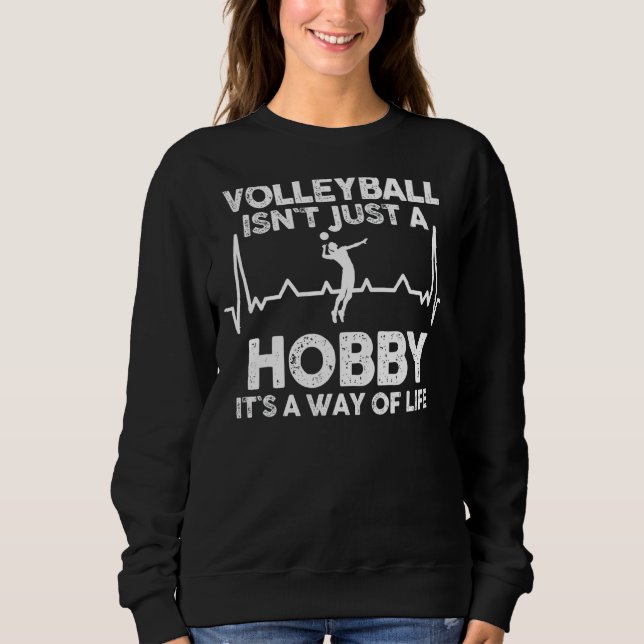 Volleyball-Spieler Sweatshirt (Vorderseite)