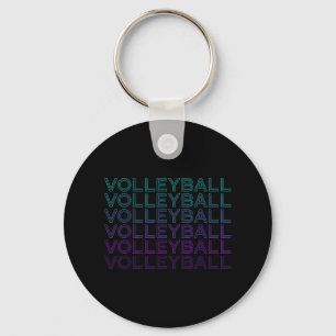 Volleyball Spieler Team Trainer Retro Schlüsselanhänger