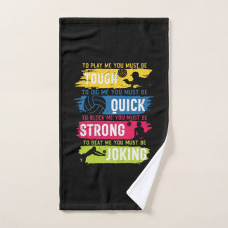 Volleyball-Spieler | Tough Quick Strong Handtuch
