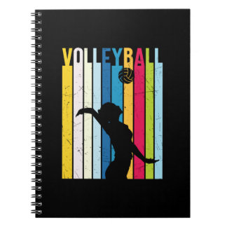 Volleyball-Spieler | Vintag Volleyball Notizblock