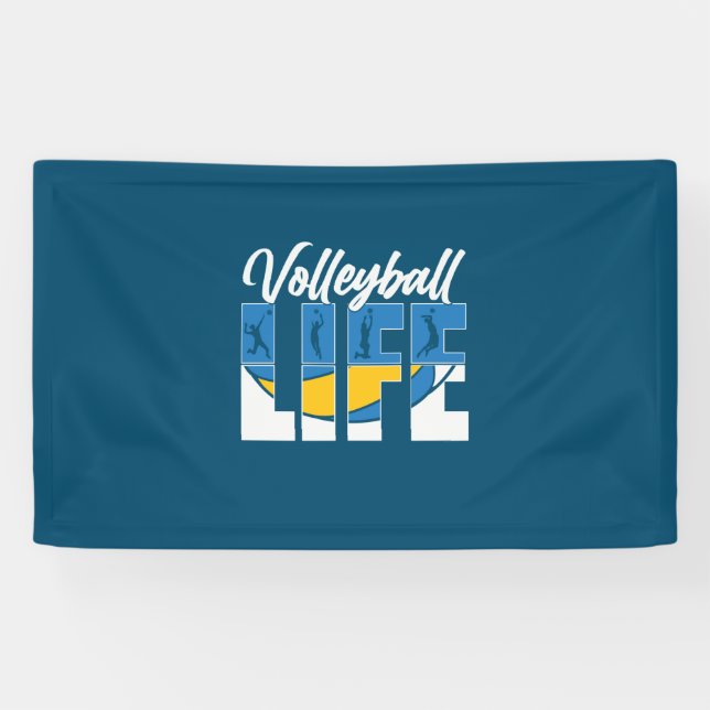 Volleyball-Spieler | Volleyball Banner (Horizontal)