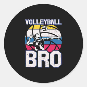 Volleyball-Spieler Volleyball-BBB Runder Aufkleber