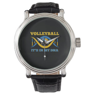 Volleyball-Spieler   Volleyball in meiner DNA Armbanduhr