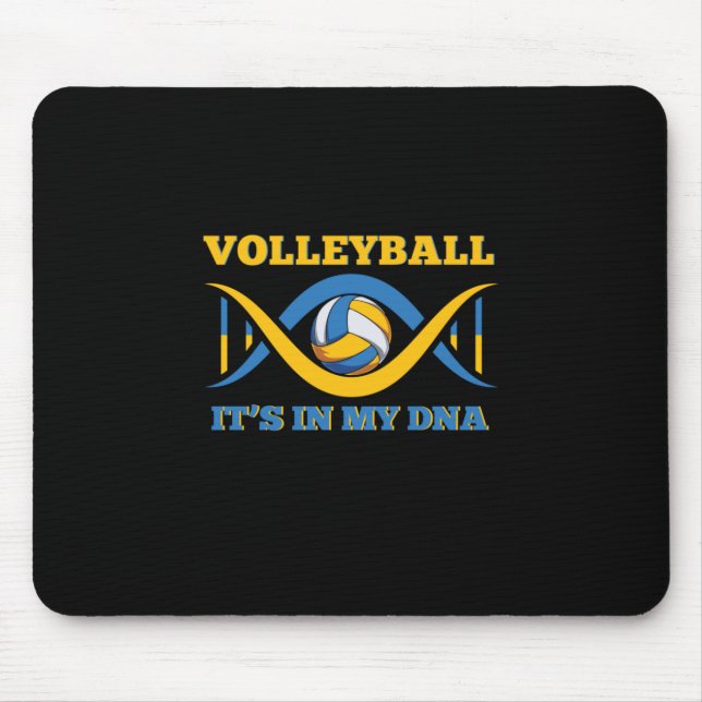 Volleyball-Spieler | Volleyball in meiner DNA Mousepad (Vorne)