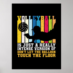 Volleyball-Spieler Volleyball ist nur ein echtes Poster