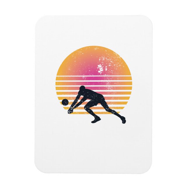 Volleyball-Spieler Volleyball Magnet (Vertikal)