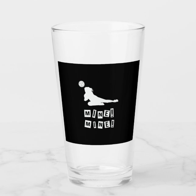Volleyball-Spieler | Volleyball Mine Glas (Vorderseite)
