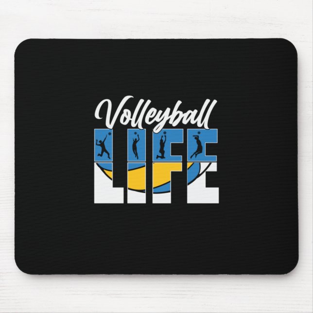 Volleyball-Spieler | Volleyball Mousepad (Vorne)