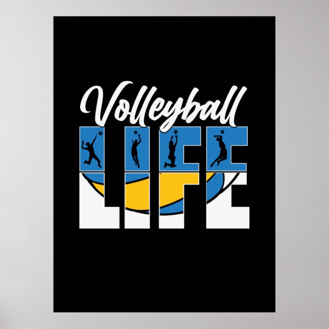 Volleyball-Spieler | Volleyball Poster (Vorne)