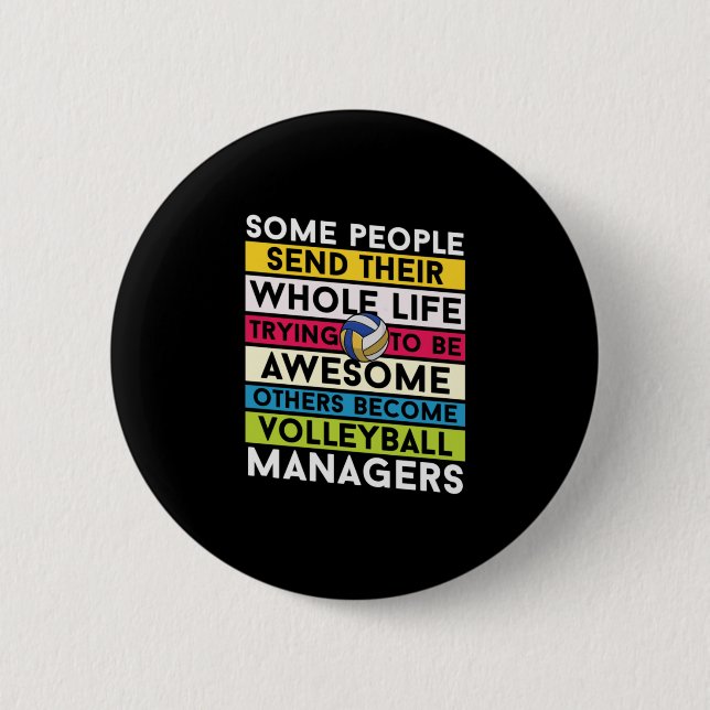 Volleyball-Spieler | Volleyballmanager Button (Vorderseite)