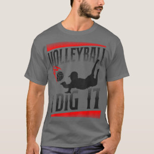 Volleyball Spielerteam Vintag Volleyball I Diving T-Shirt