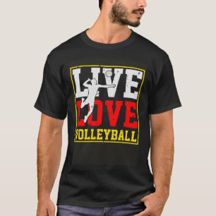 Volleyball-Spielertrainer Lover Live-Liebe Vo T-Shirt