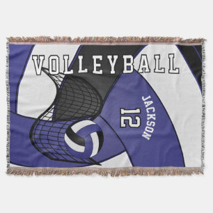Volleyball  🏐 Sport - Dark Blue, White & Black Decke