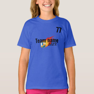 Volleyball Sport Team Kinderspielplatz Chefin Squa T-Shirt