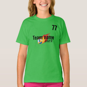 Volleyball Sport Team Kinderspielplatz Chefin Squa T-Shirt