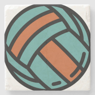 Volleyball Steinuntersetzer