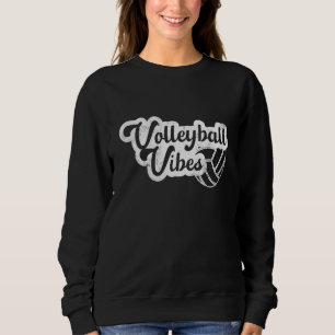 Volleyball Stimmung Trainer Fan Spieler Beachvolle Sweatshirt