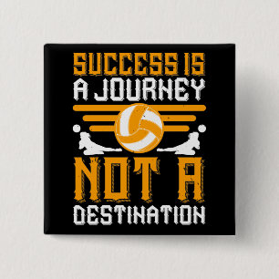 Volleyball - Success Is A Journey Button