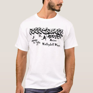Volleyball-Süchtig-T - Shirt