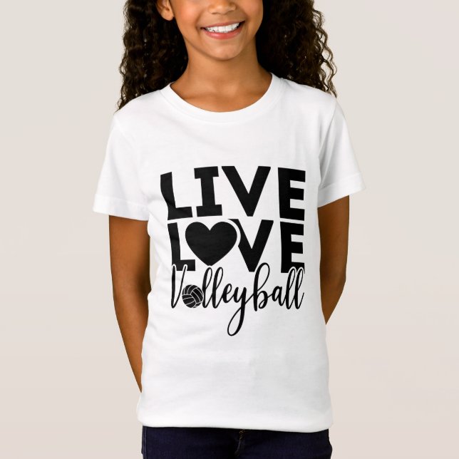 Volleyball-T - Shirt für Live-Liebe (Vorderseite)