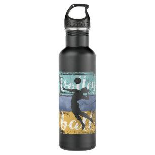 Volleyball-T-Shirt - Vintager Retro-Volleyball-Spi Edelstahlflasche