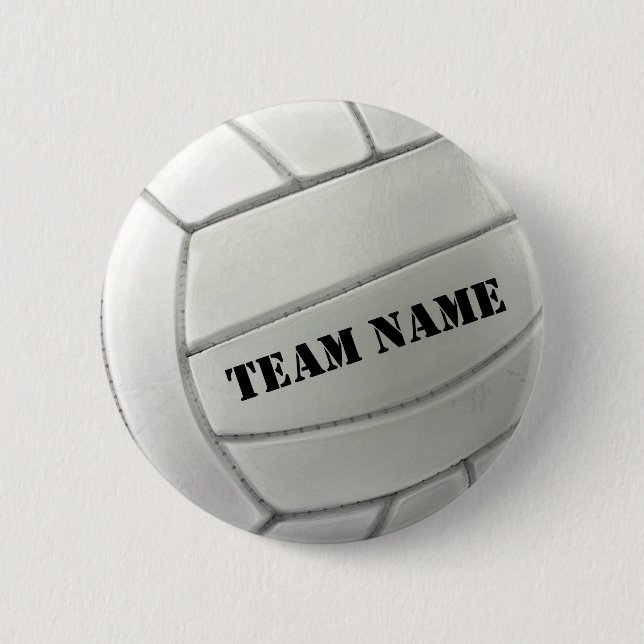 Volleyball-Taste Ihres Teams Button (Vorderseite)