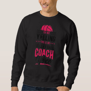 Volleyball Team Coach Vintag bin ich nicht Yelli Sweatshirt