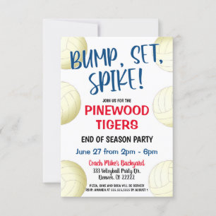 VOLLEYBALL-TEAM-EINLADUNG EINLADUNG