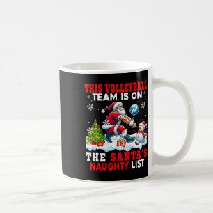 Volleyball Team ist auf der Weihnachtsliste für di Kaffeetasse