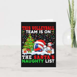Volleyball Team ist auf der Weihnachtsliste für di Karte