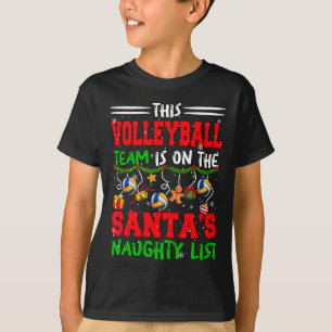 Volleyball Team ist auf der Weihnachtsliste für di T-Shirt