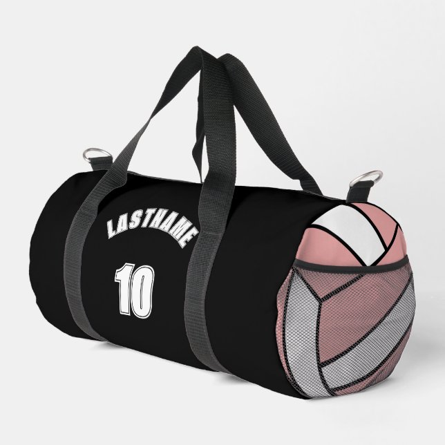 Volleyball Team Name Custom Sports Duffle Bag (Rechte Ecke)