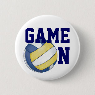 Volleyball Team Name und Nummer Button