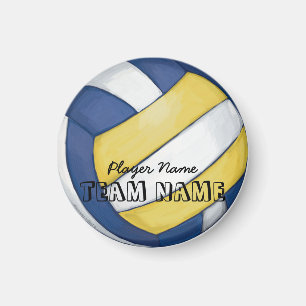 Volleyball Team Name und Nummer Magnet