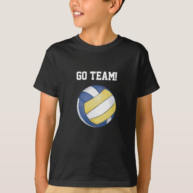 Volleyball Team Name und Nummer T-Shirt (Vorderseite)