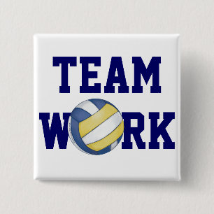 Volleyball-Team-Name und Zahl Button