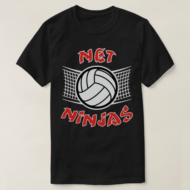 Volleyball Team Shirt für Männer Amp Women Net Nin (Design vorne)