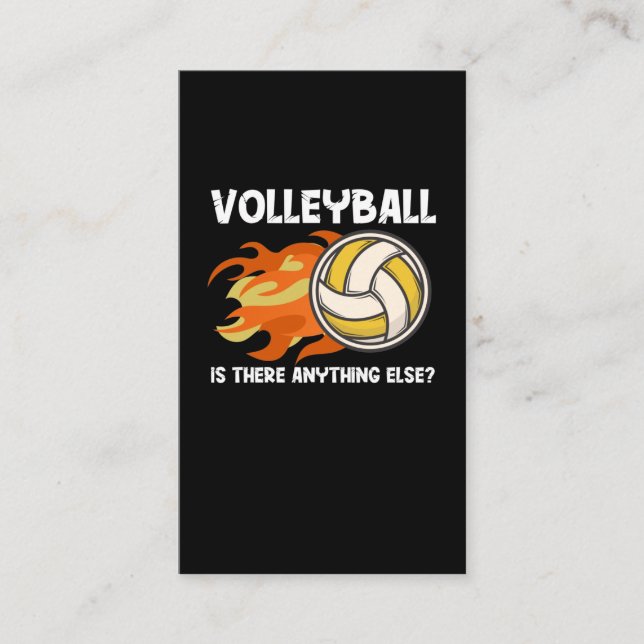 Volleyball Team Sport Smash Ball Attacker Sport Visitenkarte (Vorderseite)