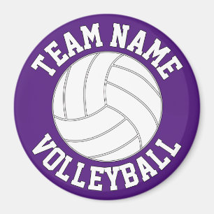 Volleyball Teamname und Farbe Anpassbare Sportarte Magnet