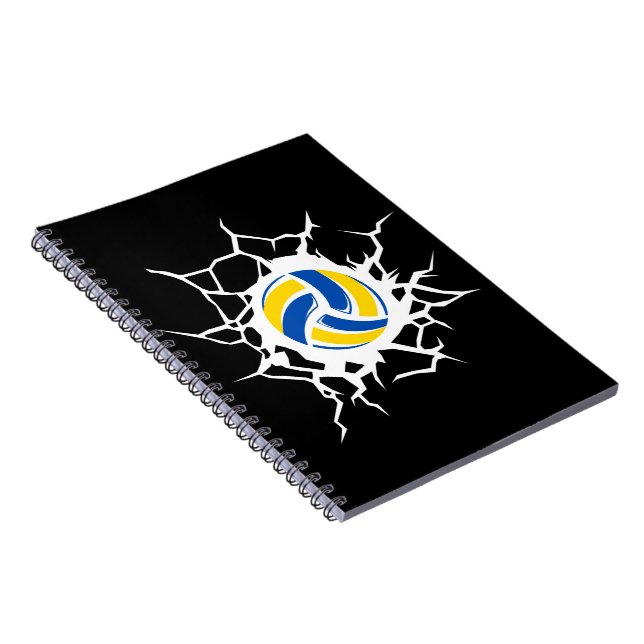 Volleyball Thema Notizblock (Rechte Seite)