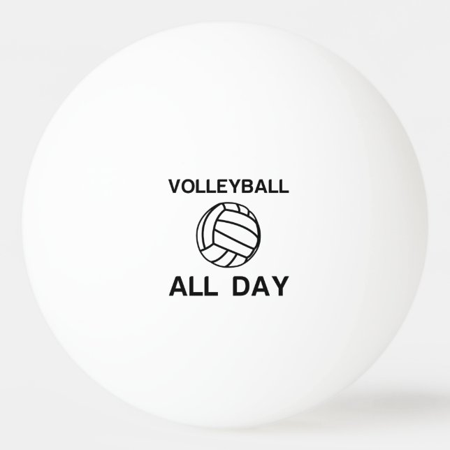 Volleyball Tischtennisball (Vorderseite)