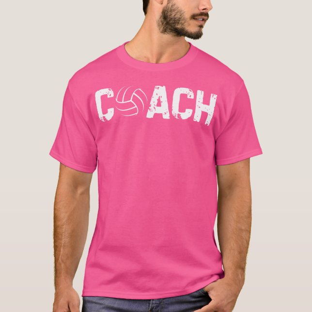 Volleyball Trainer Coachen Funny T-Shirt (Vorderseite)